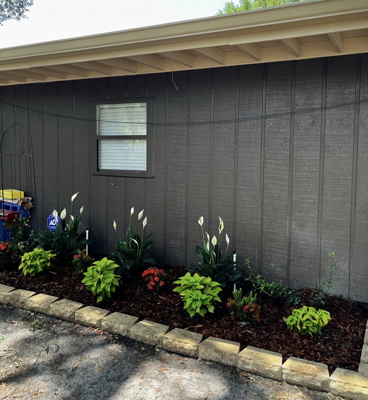 Mulch and planting bed installation