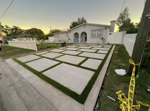 Artificial turf installation Tampa